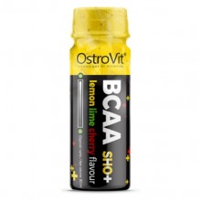 Аминокислота BCAA для спорта OstroVit BCAA Shot 80 ml /1 servings/ Lemon Lime Cherry