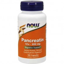 Панкреатин NOW Foods Pancreatin 10X 200 mg 100 Caps