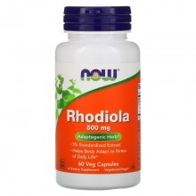 Радиола NOW Foods RHODIOLA 500 MG EXTRACT 3% 60 Veg Caps