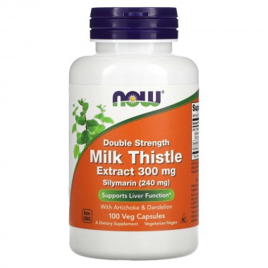 Расторопша NOW Foods Silymarin Milk Thistle 300 mg 100 Veg Caps