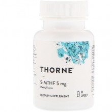 Фолиевая кислота Thorne Research 5-MTHF 5 mg 60 Caps Фолиевая кислота Thorne Research 5-MTHF 5 mg 60 Caps