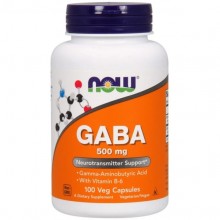 Аминокомплекс NOW Foods GABA 500 mg 100 Veg Caps