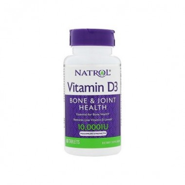 Витамин D Natrol Vitamin D3 10000 IU 60 Tabs