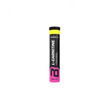 Жиросжигатель для спорта BioTechUSA L-Carnitine 20 effervescent tabs Blueberry Raspberry