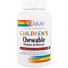 Витаминно-минеральный комплекс Solaray Children's Chewable Vitamins and Minerals 120 Chewables Natural Black Cherry Flavor Витаминно-минеральный комплекс Solaray Children's Chewable Vitamins and Minerals 120 Chewables Natural Black Cherry Flavor