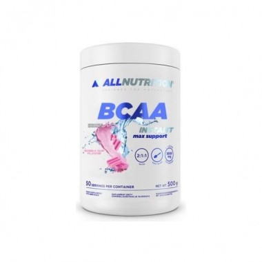 Аминокислота BCAA для спорта All Nutrition BCAA Max Support Instant 500 g /50 servings/ Bubble Gum