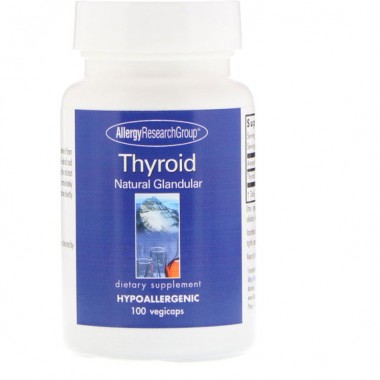 Комплекс для профилактики щитовидной железы Allergy Research Group Thyroid Natural Glandular 100 Caps ALG-71810