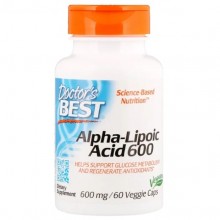 Альфа-липоевая кислота Doctor's Best Alpha-Lipoic Acid 600 mg 60 Veg Caps DRB-00133