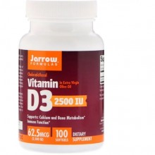 Витамин D Jarrow Formulas Vitamin D3 2500 IU 100 Softgels JRW-29042 Витамин D Jarrow Formulas Vitamin D3 2500 IU 100 Softgels JRW-29042