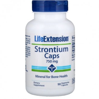 Мультиминеральный комплекс Life Extension Strontium Caps Mineral for Bone Health 750 mg 90 Caps LEX-14769