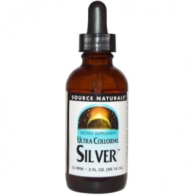 Коллоидное серебро Source Naturals Ultra Colloidal Silver, 10 PPM, 2 fl oz 59,14 ml SNS-00220