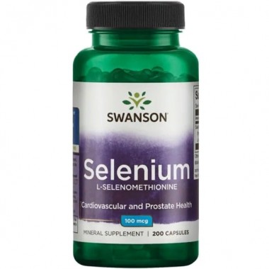 Селен Swanson Selenium L-Selenomethionine 100 mcg 200 Caps SWA-01235