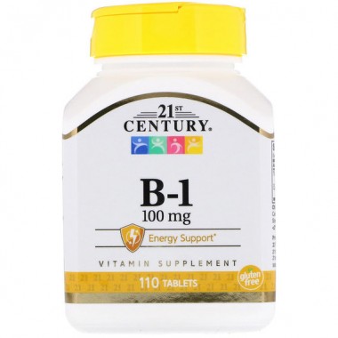 Тиамин 21st Century B-1 100 mg 110 Tabs CEN-21151
