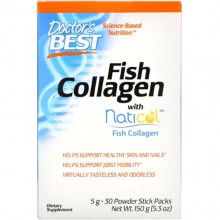 Комплекс для кожи, волос, ногтей Doctor's Best Fish Collagen with Naticol 30 packs DRB-00418 Комплекс для кожи, волос, ногтей Doctor's Best Fish Collagen with Naticol 30 packs DRB-00418