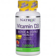 Витамин D Natrol Vitamin D3 2000 IU 90 Tabs Strawberry NTL-05889