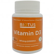 Витамин D Biotus Vitamin D3, 2000 ME 120 Caps BIO-530081