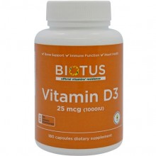 Витамин D Biotus Vitamin D3, 1000 ME 180 Caps BIO-530067