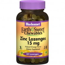 Микроэлемент Цинк Bluebonnet Nutrition Zinc Lozenges 15 mg 60 Lozenges Orange Flavored BLB0745
