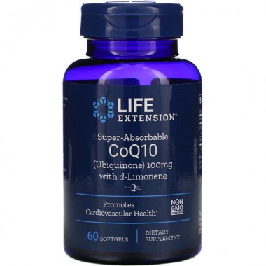 Коэнзим Life Extension Super-Absorbable CoQ10 100 mg 60 Softgels LEX-19516
