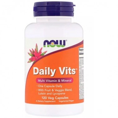 Витаминно-минеральный комплекс NOW Foods Daily Vits 120 Veg Caps NF3776