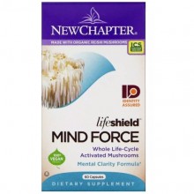 Комплекс для профилактики работы головного мозга New Chapter LifeShield Mind Force 60 Caps NC0241 Комплекс для профилактики работы головного мозга New Chapter LifeShield Mind Force 60 Caps NC0241