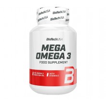 Омега для спорта BioTechUSA Mega Omega 3 90 Softgel Capsules