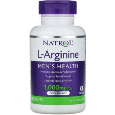 Аргинин Natrol L-Arginine 3000 mg 90 Tabs NTL-05234