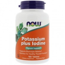 Мультиминеральный комплекс NOW Foods Potassium Plus Iodine 180 Tabs Мультиминеральный комплекс NOW Foods Potassium Plus Iodine 180 Tabs