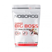 Гейнер Nosorog Nutrition Big Boss 1500 g /15 servings/ Vanilla Cream Гейнер Nosorog Nutrition Big Boss 1500 g /15 servings/ Vanilla Cream