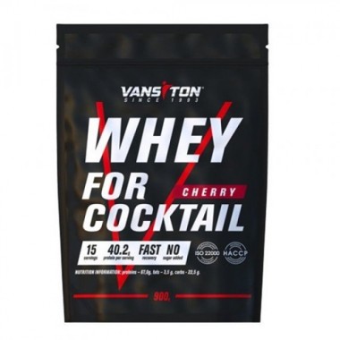 Протеин Vansiton Whey For Coctail 900 g /15 servings/ Cherry