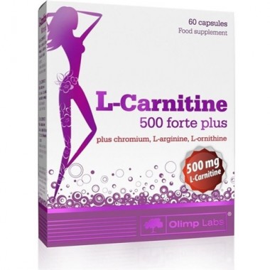 Жиросжигатель для спорта Olimp Nutrition L-Carnitine 500 forte plus 60 Caps
