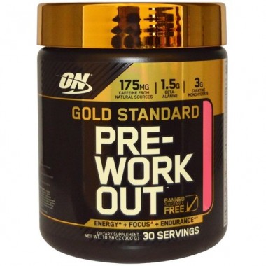 Комплекс до тренировки Optimum Nutrition Gold Standard Pre-Workout 300 g /30 servings/ Fruit Punch