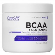 Аминокомплекс для спорта OstroVit BCAA + Glutamine 200 g /20 servings/