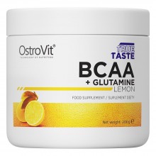 Аминокомплекс для спорта OstroVit BCAA + Glutamine 200 g /20 servings/ Lemon