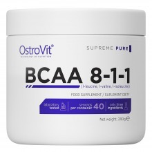 Аминокислота BCAA для спорта OstroVit BCAA 8-1-1 200 g /20 servings/ Pure