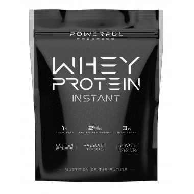 Протеин Powerful Progress Whey Protein Instant 1000 g /33 servings/ Hazelnut