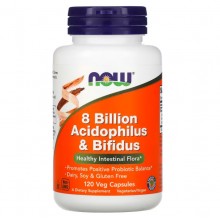 Пробиотик NOW Foods 8 Billion Acidophilus & Bifidus 120 Veg Caps