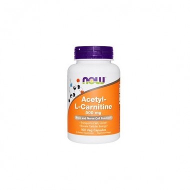 Комплекс Ацетил/Карнитин NOW Foods Acetyl-L-Carnitine 500 mg 100 Veg Caps