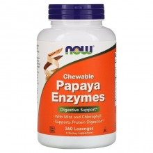 Папайя NOW Foods Papaya Enzyme 360 Lozenges Папайя NOW Foods Papaya Enzyme 360 Lozenges