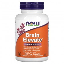 Комплекс для профилактики работы головного мозга NOW Foods Brain Elevate 120 Veg Caps