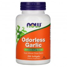 Чеснок NOW Foods Odorless Garlic 250 Softgels