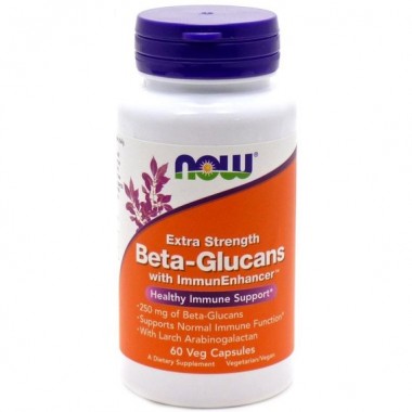 Бета-Глюкан NOW Foods Beta-Glucans 250 mg 60 Veg Caps