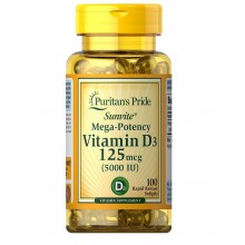 Витамин D Puritan's Pride Vitamin D3 5000 IU 100 Softgels PTP-19377 Витамин D Puritan's Pride Vitamin D3 5000 IU 100 Softgels PTP-19377