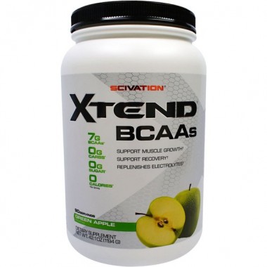 Аминокислота BCAA для спорта Scivation Xtend BCAAs 1194 g /90 servings/ Green Apple