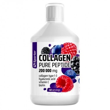Хондропротектор (для спорта) Sporter Collagen peptide 200000, 500 ml /40 servings/ Berry
