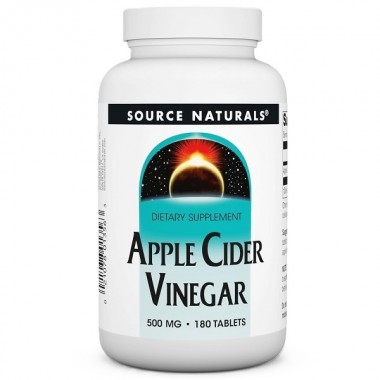 Яблочный уксус Source Naturals Apple Cider Vinegar 500 mg 180 Tabs