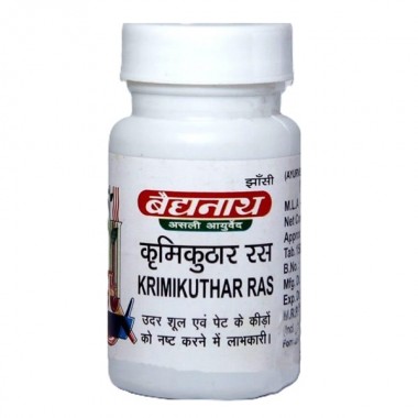 Антипаразитарный препарат Baidyanath Krimikuthar Ras 80 Tabs