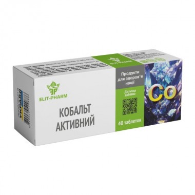 Комплекс для профилактики давления и кровообращения Elit-Pharm Кобальт Активный 40 таб
