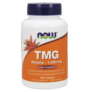 Глицин NOW Foods TMG 1000 mg 100 Tabs