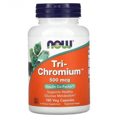 Микроэлемент Хром NOW Foods Tri-Chromium 500 mcg 180 Veg Caps Микроэлемент Хром NOW Foods Tri-Chromium 500 mcg 180 Veg Caps